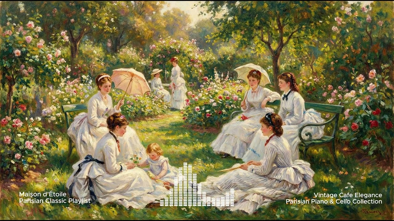 [Playlist] Maison d’Étoile | Parisian Cafe Classics | Piano, Cello & Accordion (1 Hour 37Min)