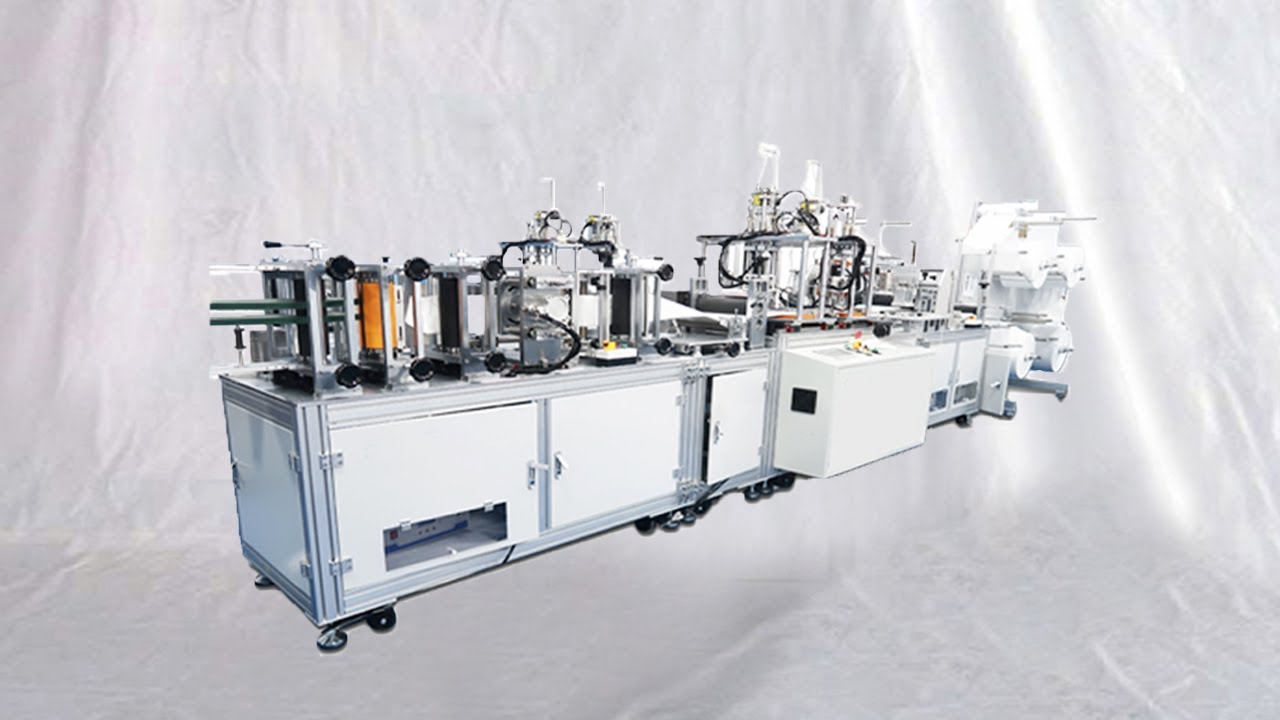 Fully automatic folding type face masks making manufacturing equipment respirator production machine