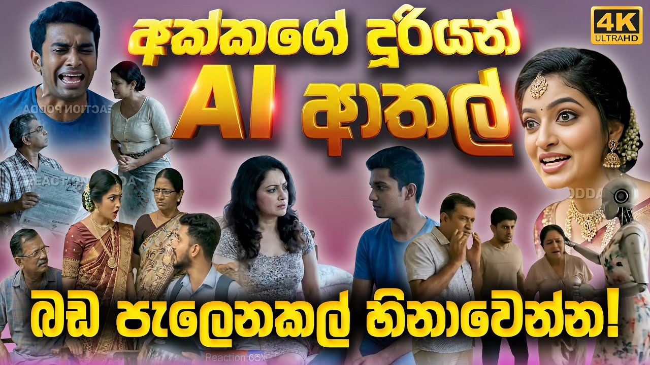 අක්කගේ දූරියන්😂බඩ පැලෙනකල් හිනාවෙන්න AI ආතල් පෙළක්ම එක දිගට | Sinhala AI Athal | Reaction Podda
