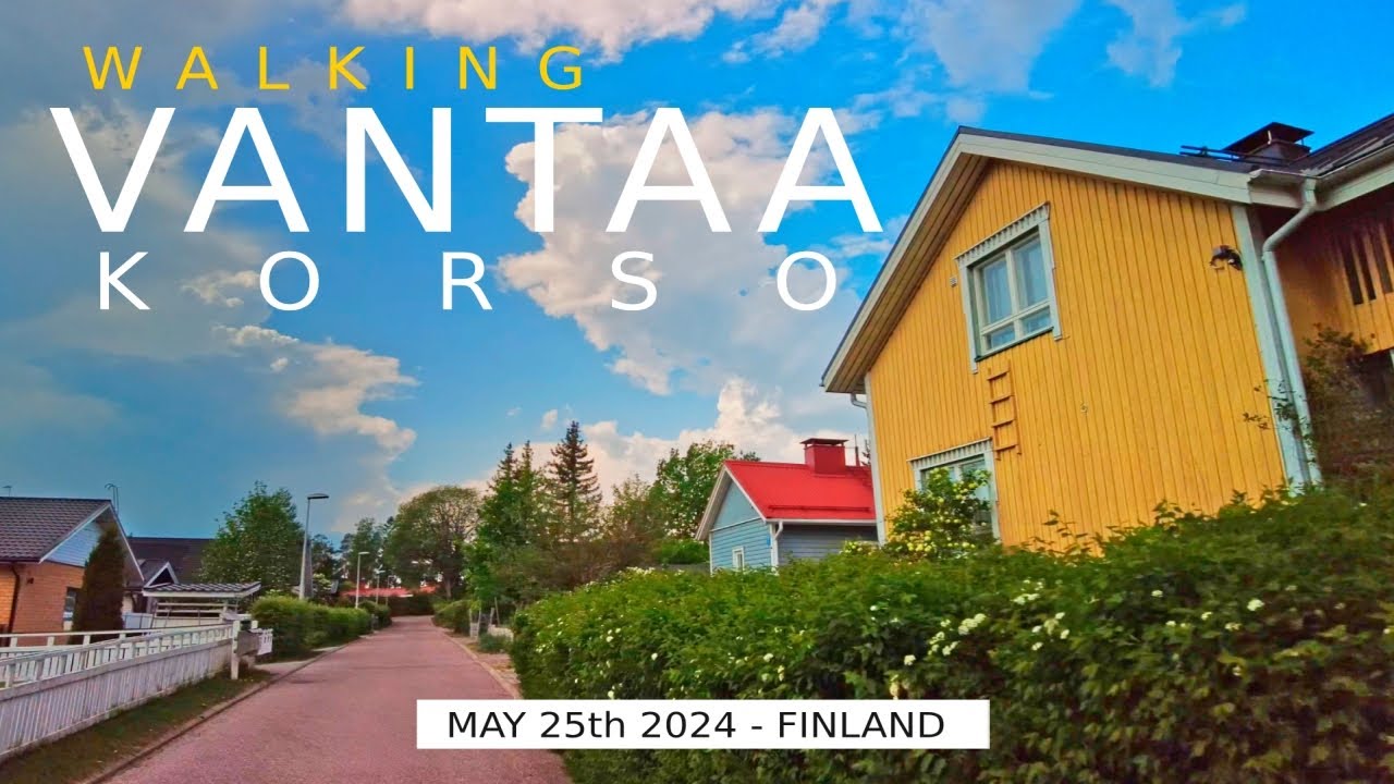 Vantaa Walk: Korso, May 25th 2024, Finland [4K] #slowtv
