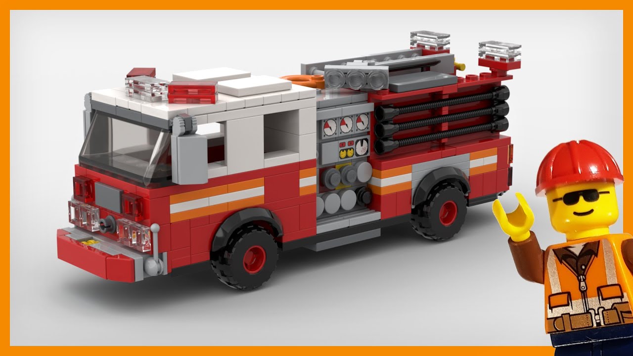 LEGO FDNY Fire Engine MOC (Building Instructions)