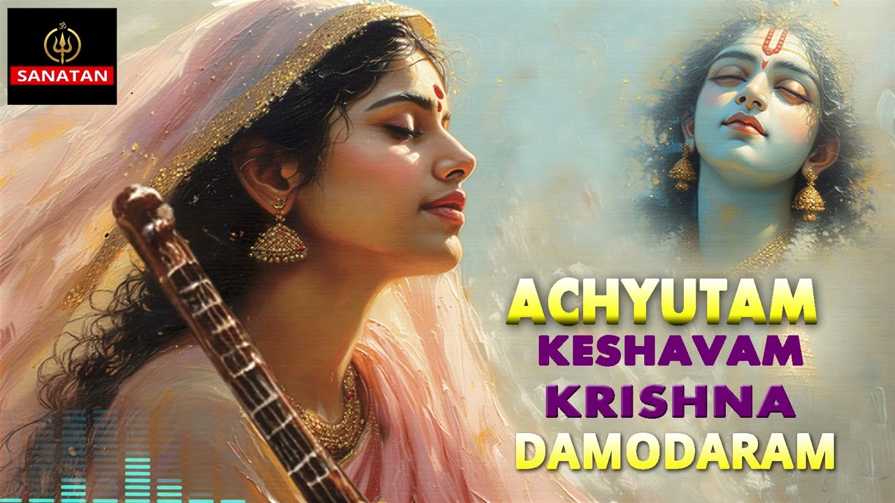 अच्युतम केशवं कृष्ण दामोदरं | Krishna Bhajan |  कौन कहता है भगवान आते नहीं || Devotional Song