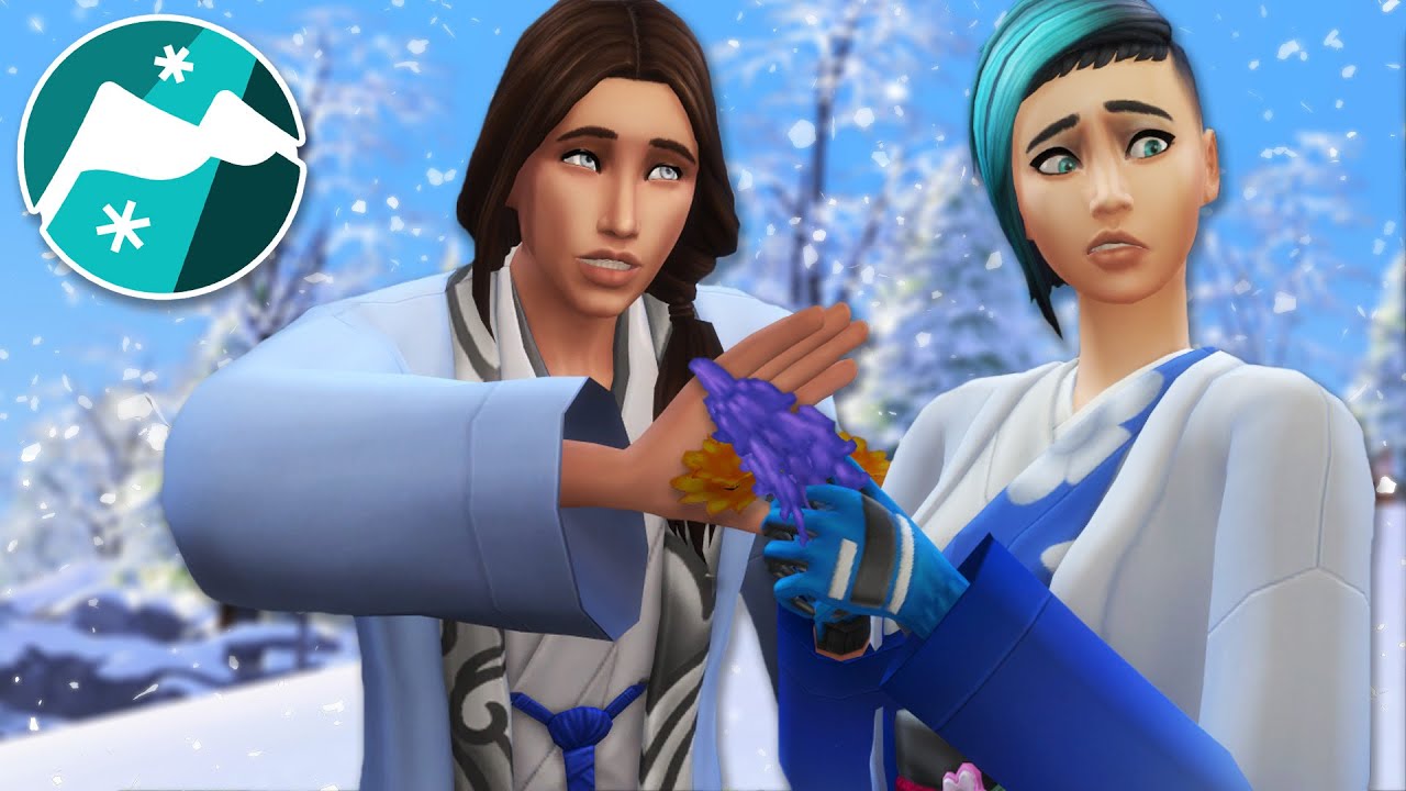 Plucking Petals at the FLOWER Festival?! 🐕🗻 Sims 4: Snowy Sled Dogs • #28
