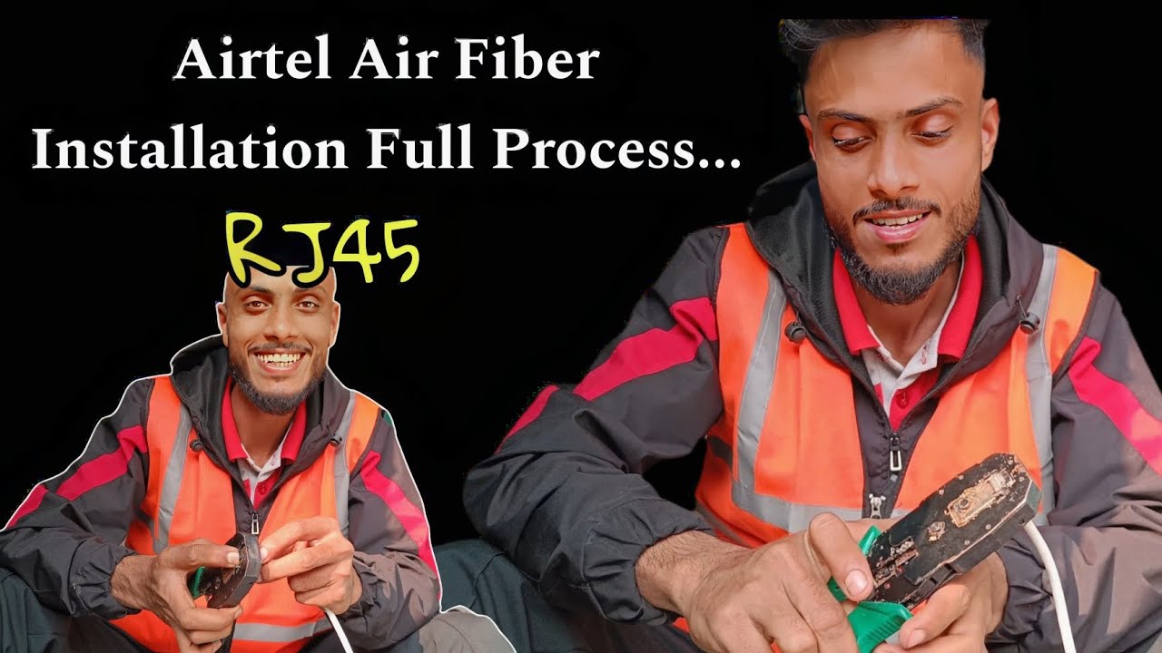 Air fiber Installation Full Process || RJ45 Connector colour code||Assamese Video by Axxomalrounder 
