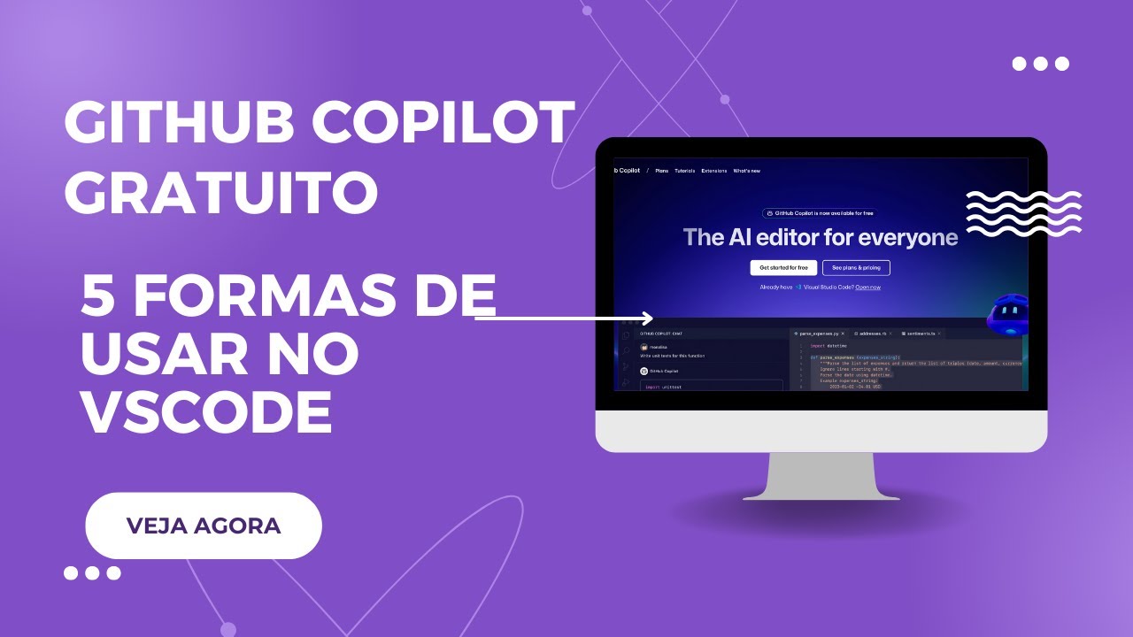 GITHUB COPILOT GRATUITO: 5 SEGREDOS DO GITHUB COPILOT NO VS CODE -TUTORIAL COMPLETO com configuração