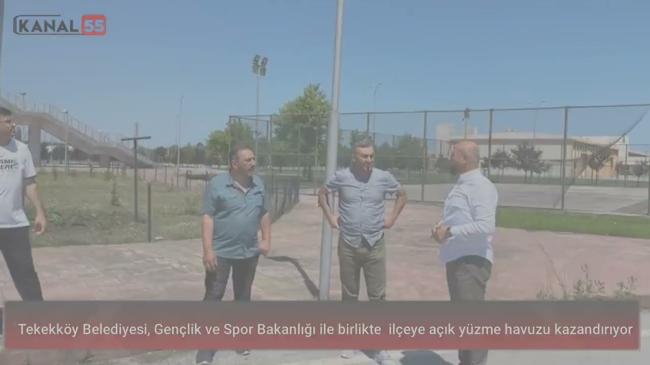 Tekekk&ouml;y Belediyesi Gen&ccedil;lik ve Spor Bakanlığı ile birlikte  il&ccedil;eye a&ccedil;ık y&uuml;zme havuzu kazandırıyor