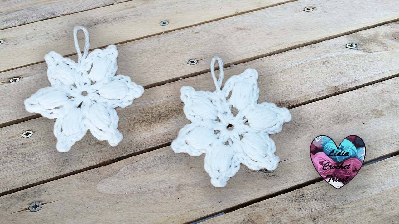 Mini flocons de Neige Crochet 