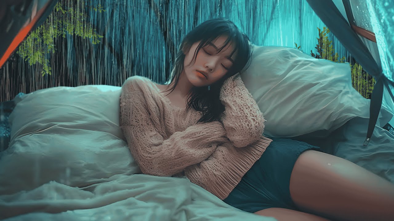 Глубокий сон сегодня ночью 🌙 Тихий дождь и гром в уютной машине | Исцеляющий звуковой
