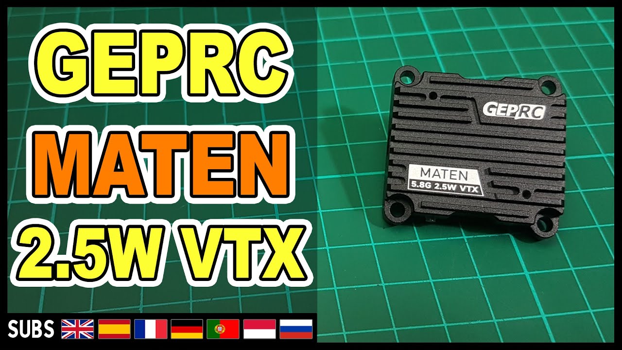 GEPRC MATEN 5.8G 2,5W + MOMDA2 REVIEW