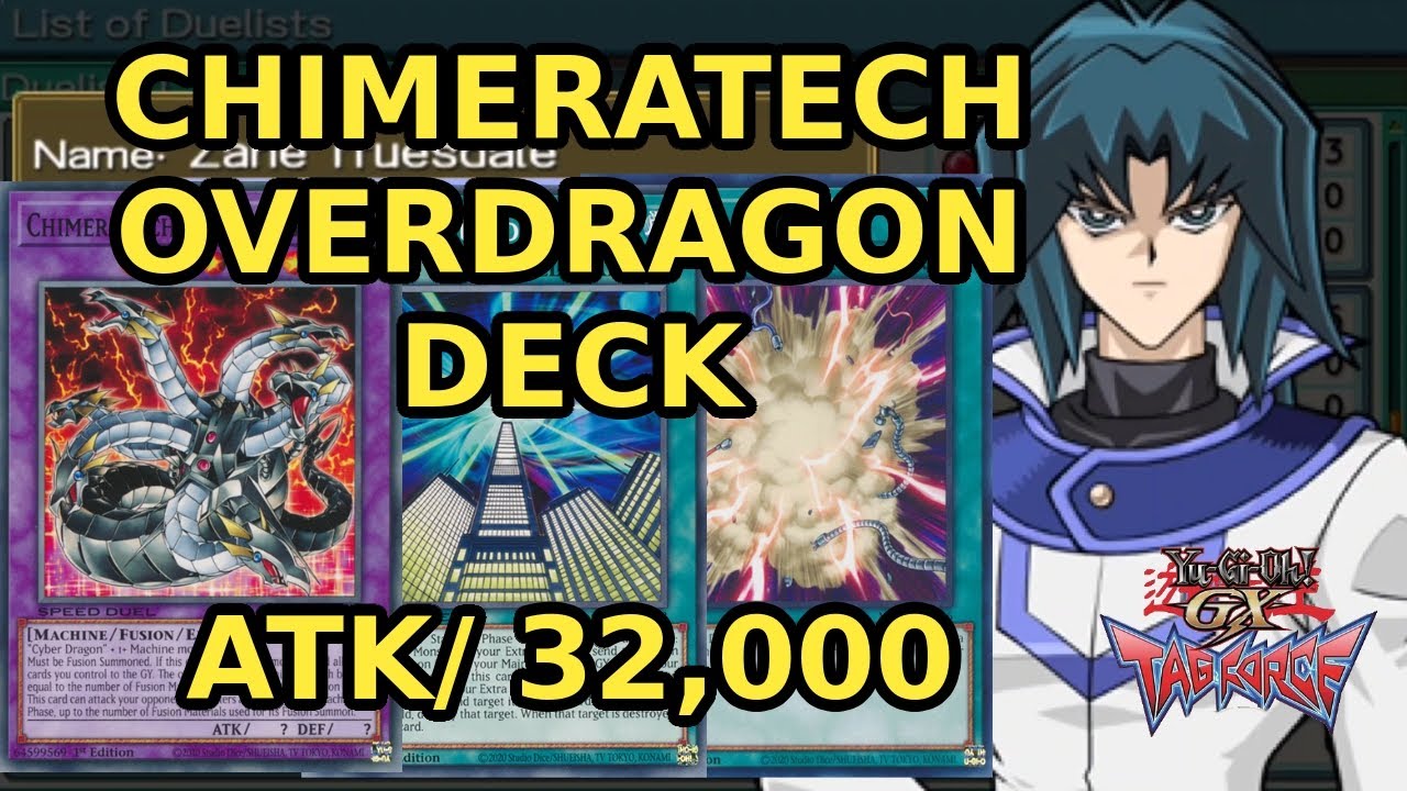 Yugioh GX Tag Force 1 : Zane / Chimeratech Overdragon Deck