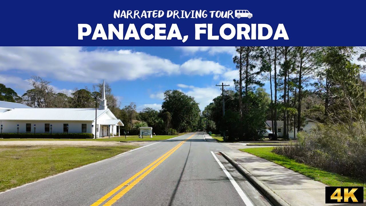 🚗 4K Scenic Drive Through Panacea, Florida | Serene Views & Coastal Beauty 🌅🌊