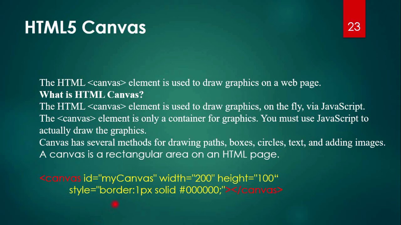 html5 canvas and svg element