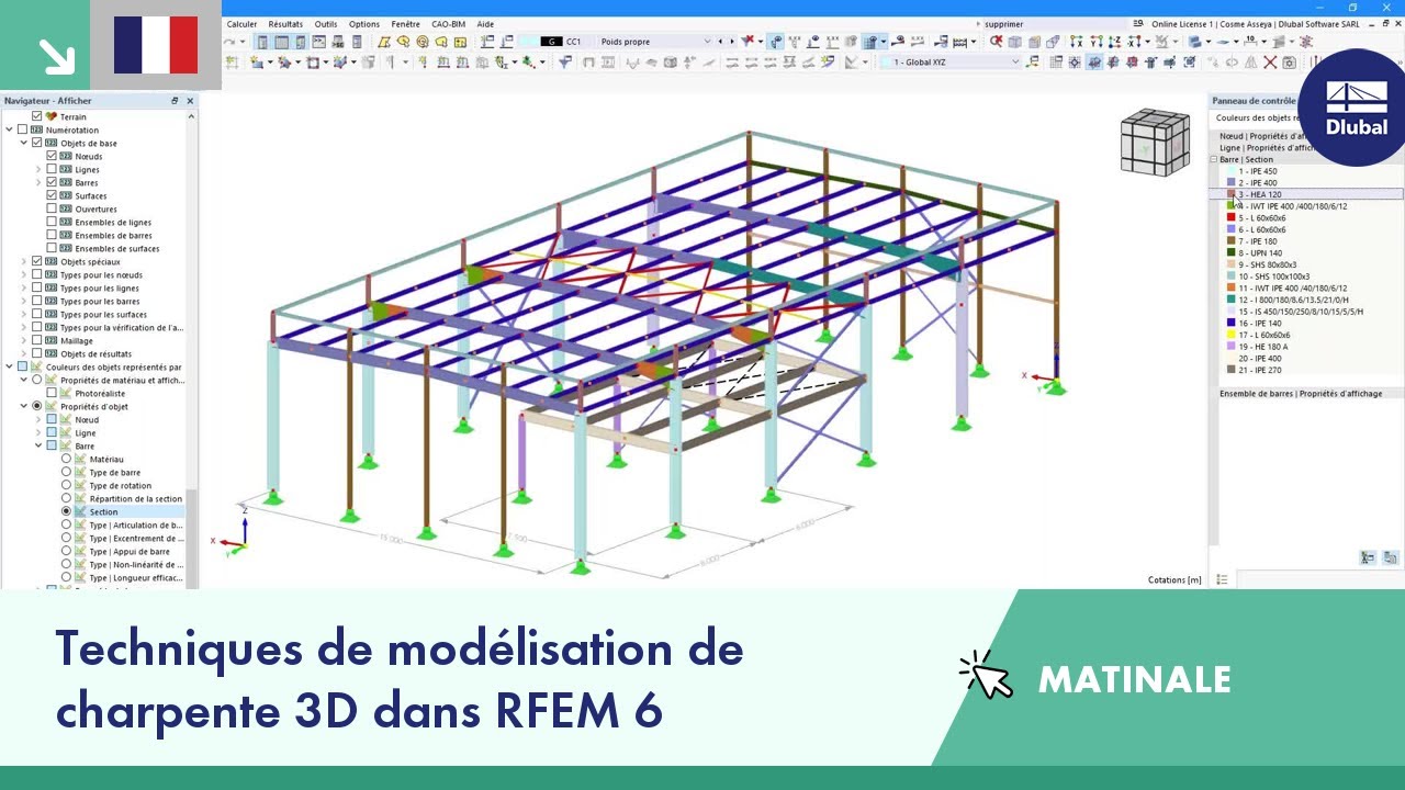 Matinale de Dlubal Software | Techniques de modélisation de charpente 3D dans RFEM 6