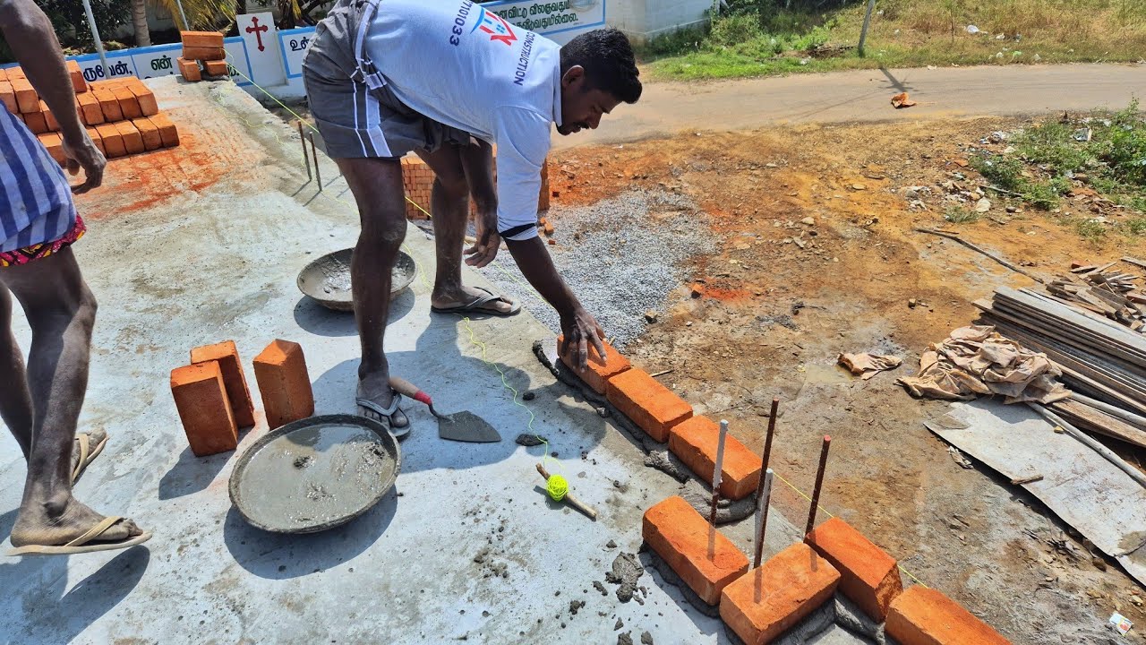 Roof Curing Construction _Building Roof Slab Curing Brickwork Accurately with cement
