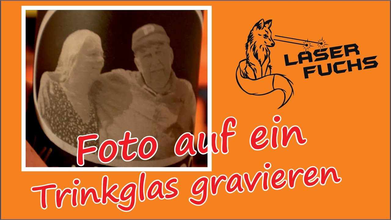 Foto auf Trinkglas gravieren
