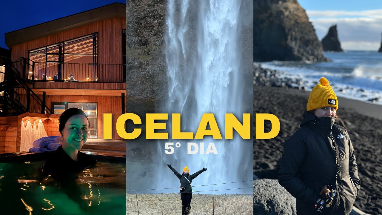 ISLÂNDIA 🇮🇸| 5° dia, café bus, cachoeira do Justin Bieber, hotel Jökulsárlón