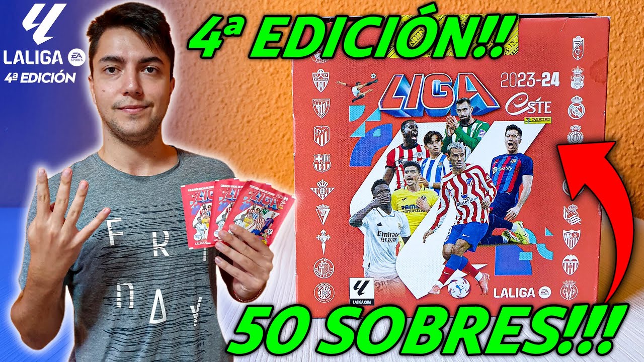 4ª EDICIÓN!! APERTURA de 50 SOBRES de LIGA ESTE 2023-24 CON LOS TOP FICHAJES