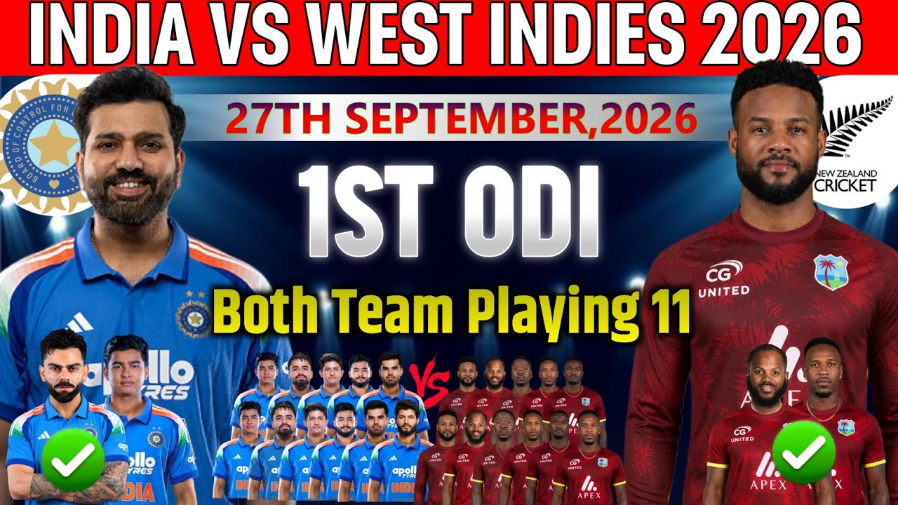 India vs West Indies 1st Odi Match Probable Playing11 2026|WI vs IND Odi Playing 11 2026|ind vs wi