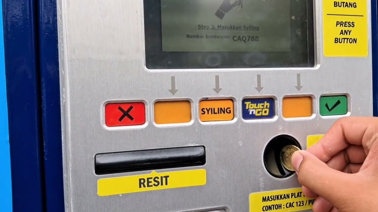 PANDUAN BAYAR PARKING GUNA CASH DI KUANTAN