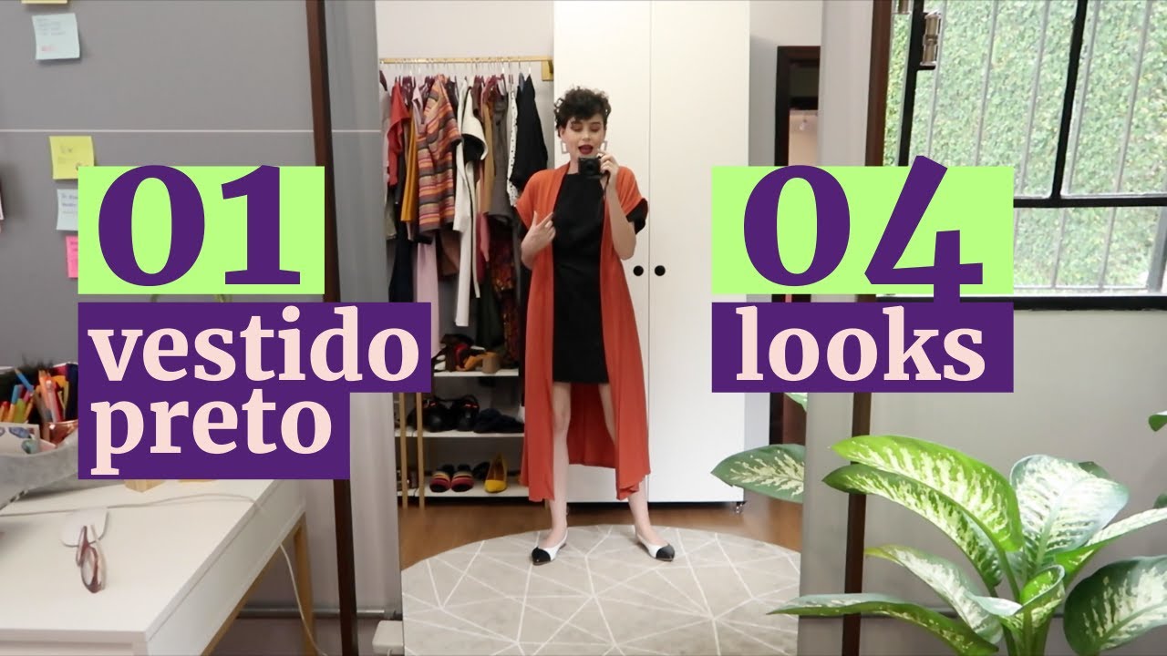 MUDANDO UM VESTIDO PRETO COM TERCEIRA PEÇA