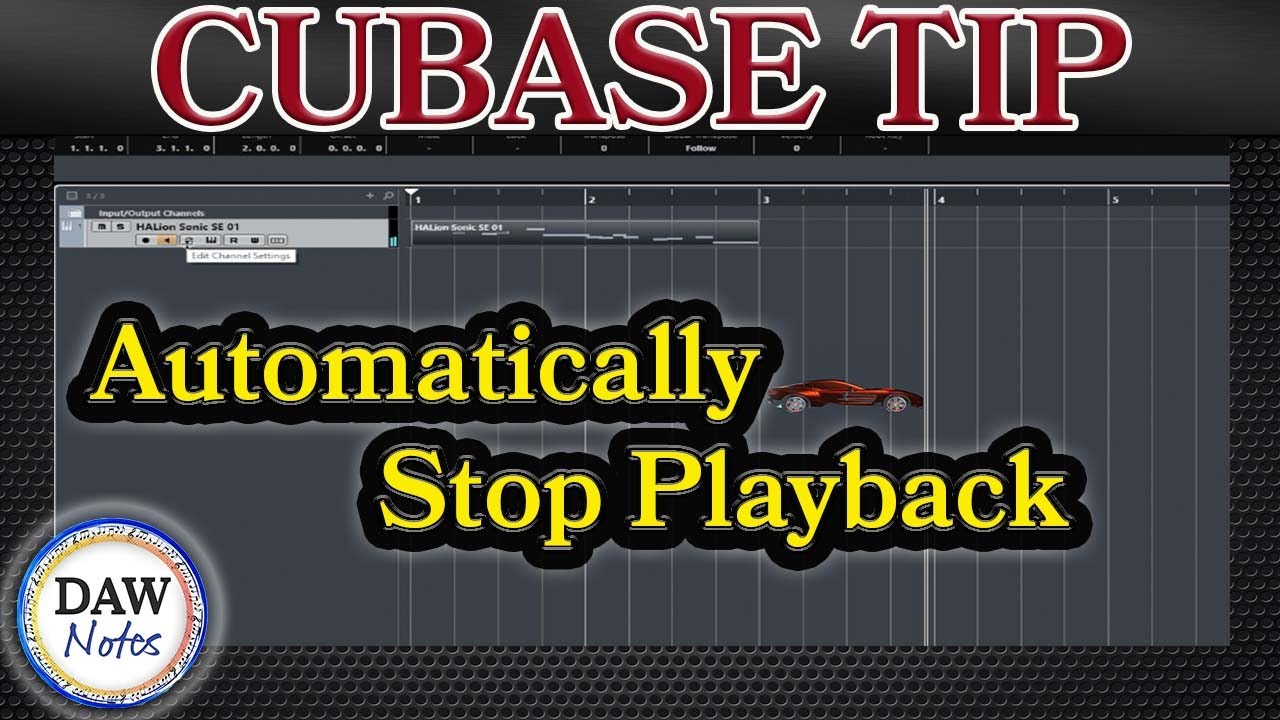 Cubase Tip: Automatically Stop Playback
