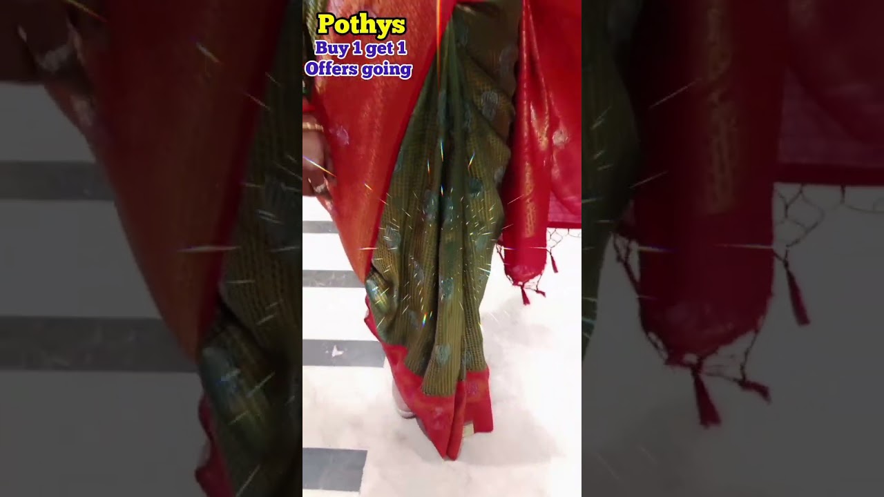 pothys Buy1 Get 1 combo sarees collection| Christmas & pongal Trending sarees collection| #pothys