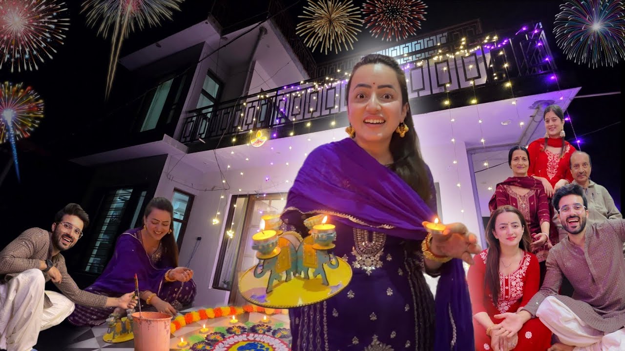 Sasural Ke Purane Ghar Ka Home Tour || Diwali Celebration || Jyotika and Rajat