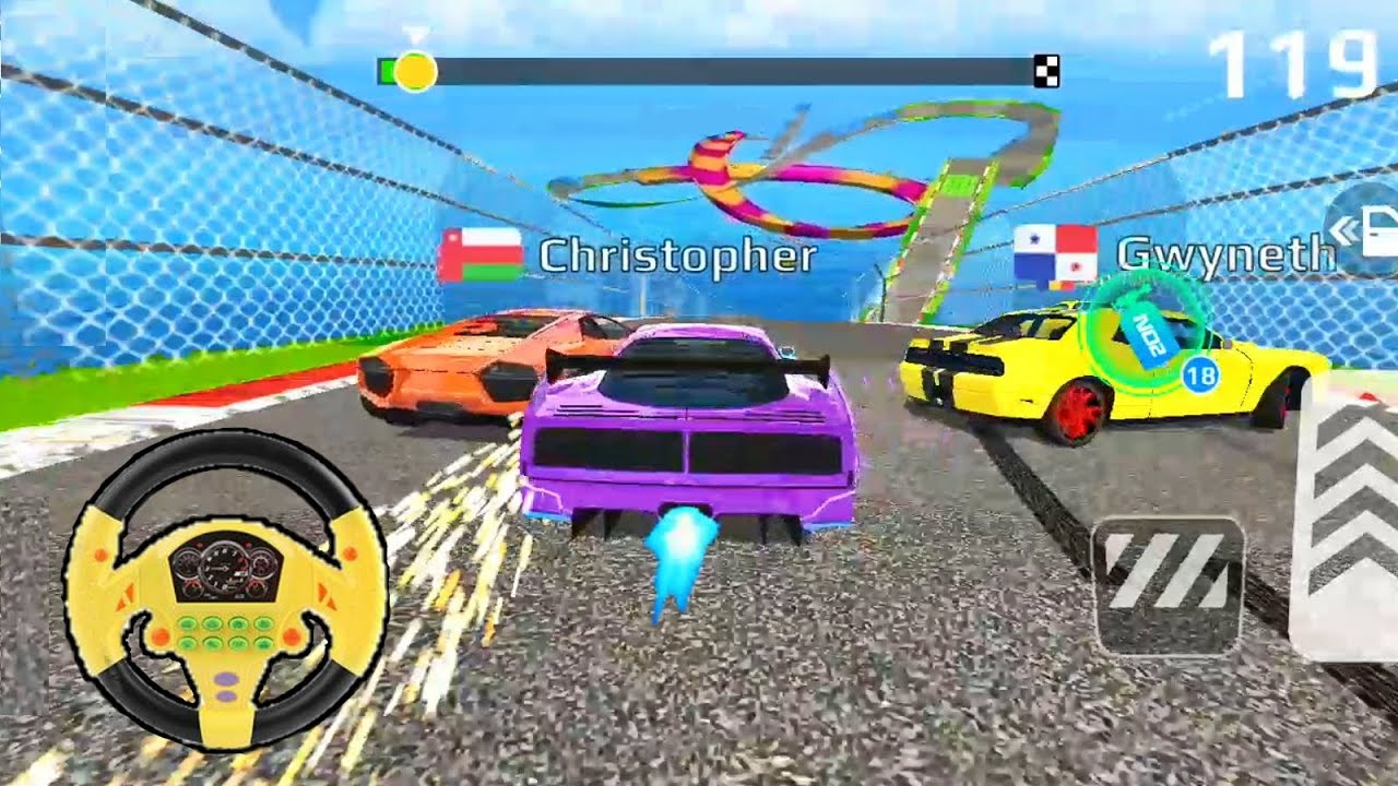 Impossible Crazy Cars Mega Ramp Car Stunts Racing Driver Master Simulator Games Android Gameplay P63