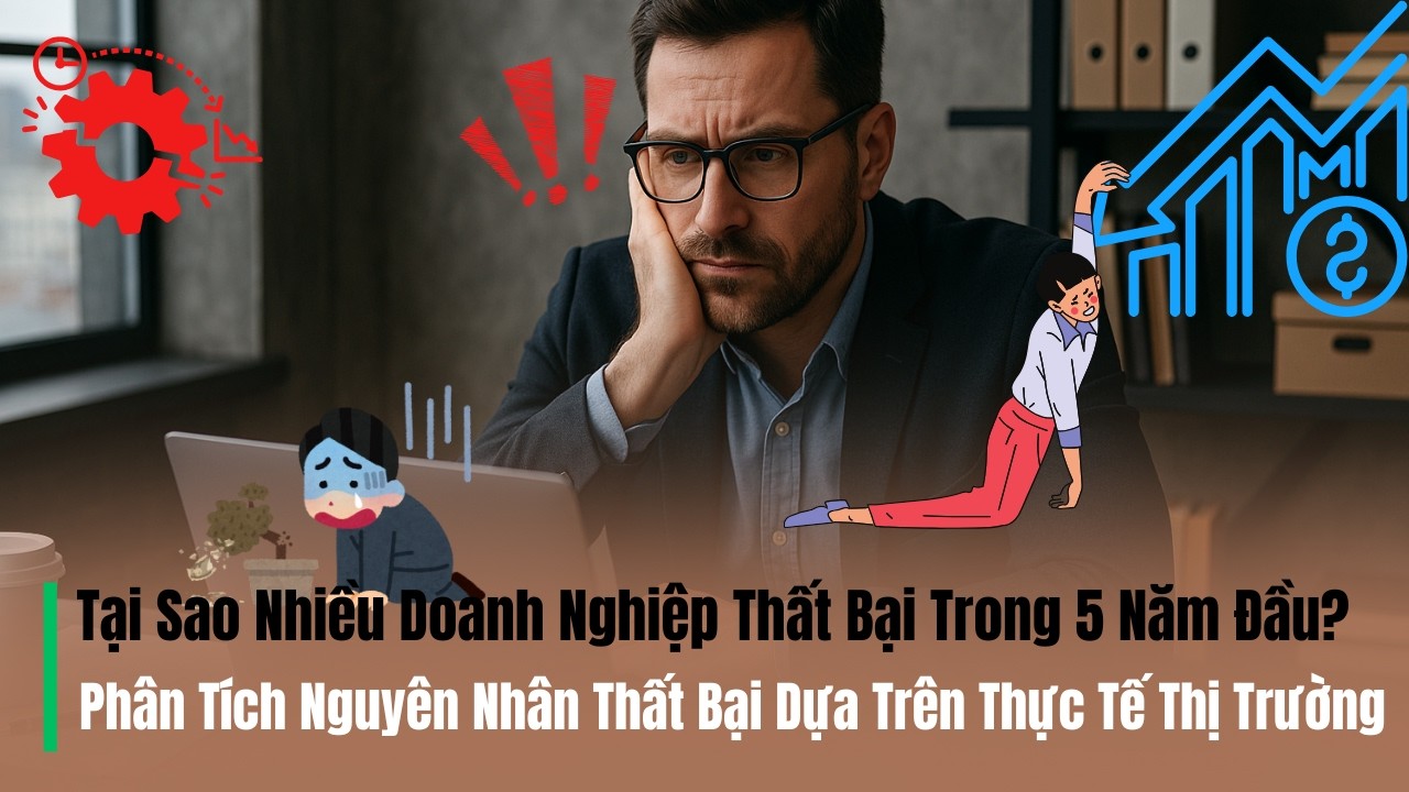 Tại Sao Nhiều Doanh Nghiệp Thất Bại Trong 5 Năm Đầu?| Phân Tích Thất Bại Dựa Trên Thực Tế Thị Trường