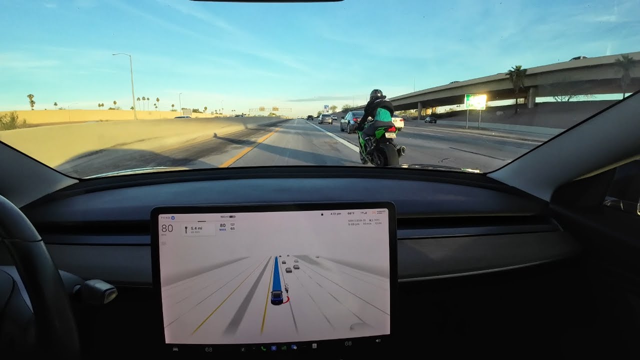 Tesla FSD 11.4.9 drives well in freeway traffic