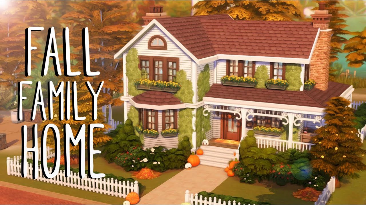 Fall Family Home 🍂☕ // Sims 4 Speed Build