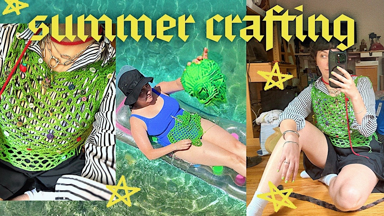 It's the summer of crafting, so i learned how to crochet 𓆝 𓆟 𓆞