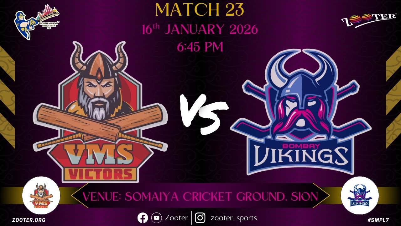 VMS VICTORS VS BOMBAY VIKINGS | SMPL 7.0 | MATCH 23 | DAY 18