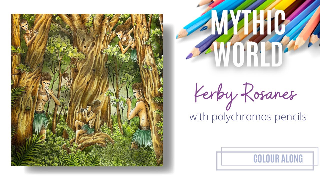 Colour Along | Mythic World by Kerby Rosanes | Polychromos