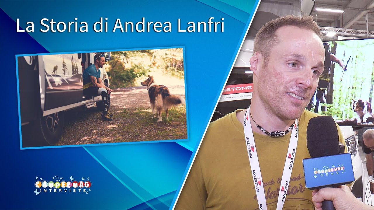 La storia di Andrea Lanfri: coraggio, sport e avventura in camper in Italia