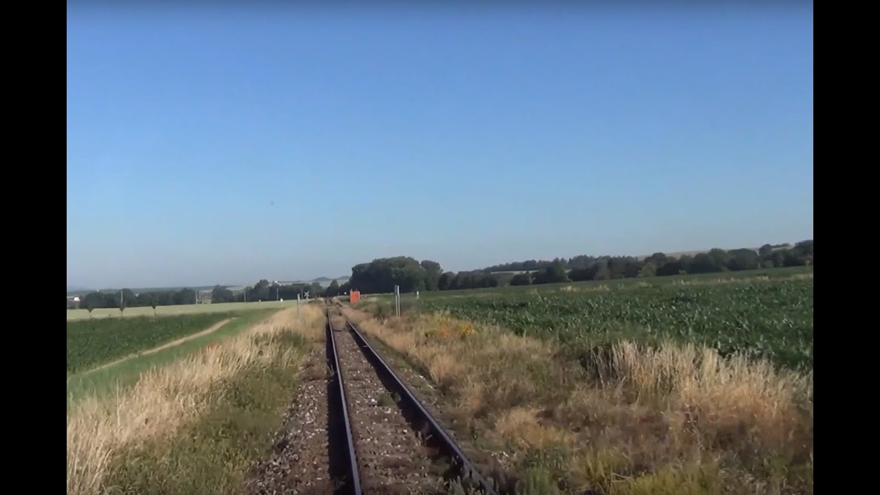 Trať 236 Čáslav - Třemošnice ze stanoviště strojvedoucího Timelapse