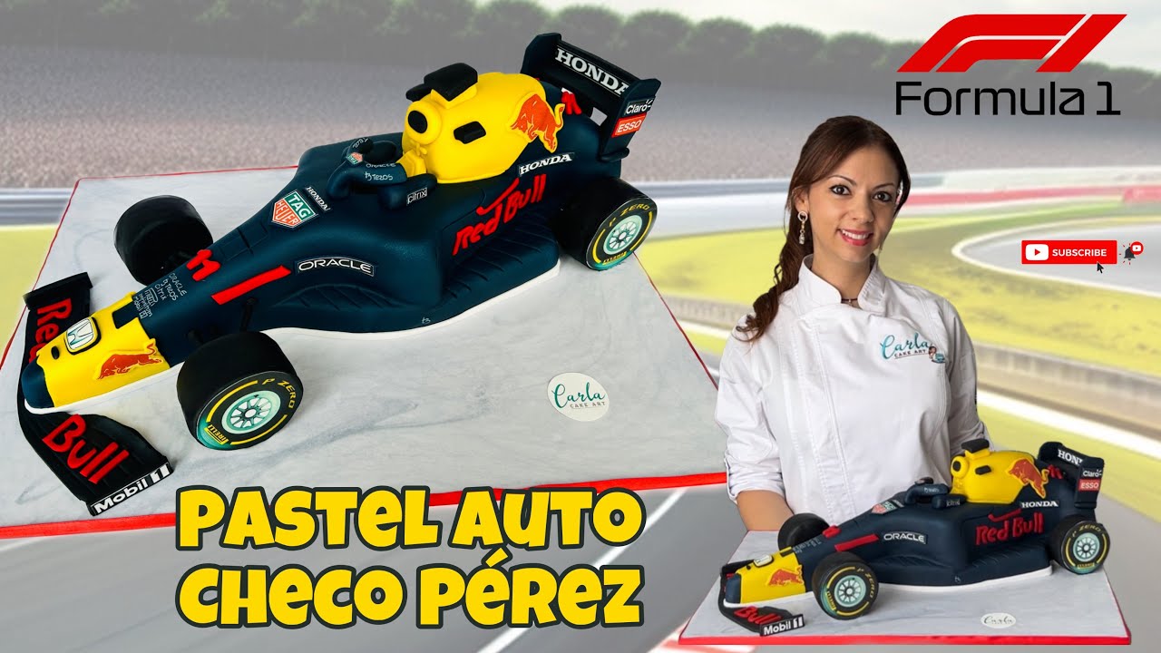 Pastel auto Checo Pérez Fórmula 1