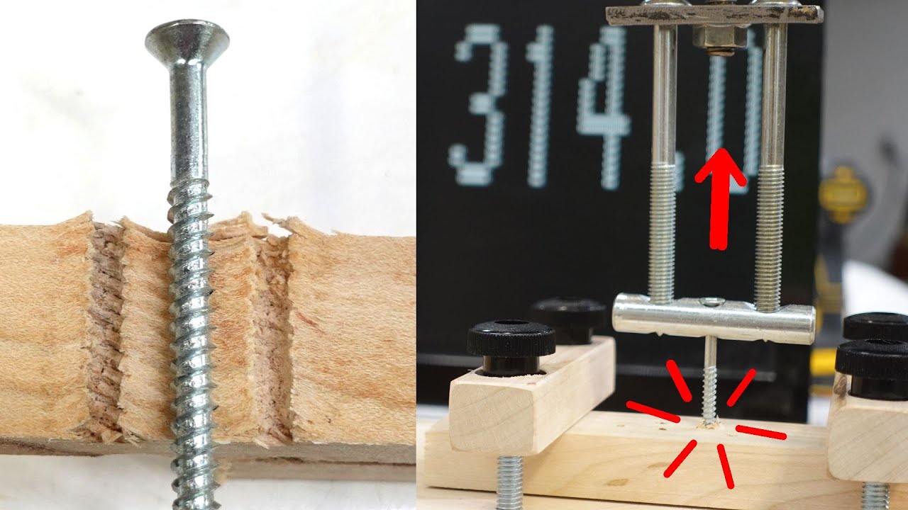 How well do screws hold in wood?
