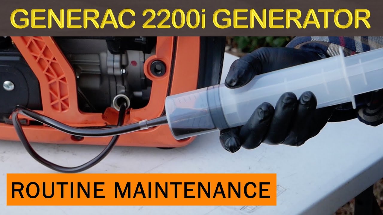 GENERAC 2200i OIL & SPARK PLUG MAINTENANCE