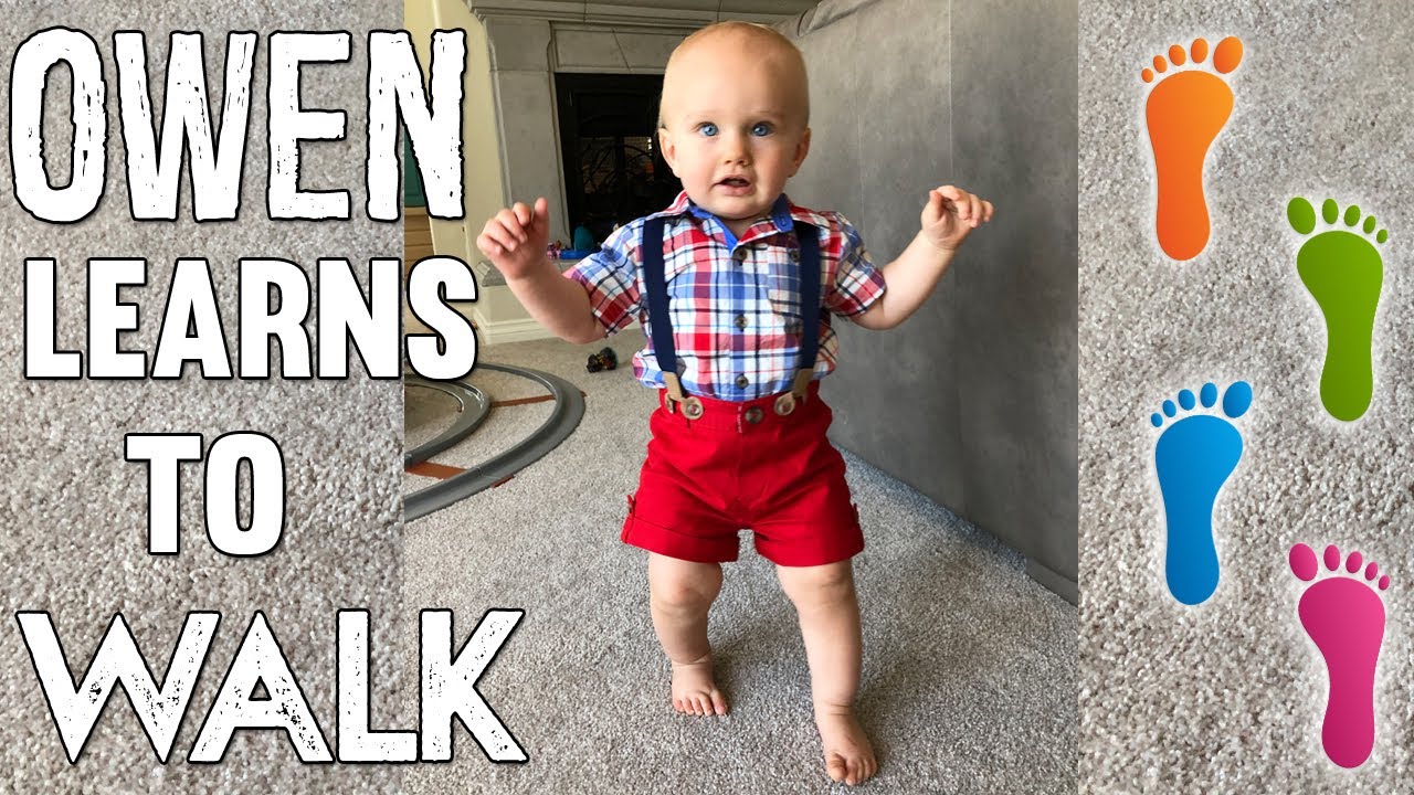 Cute Baby Owen Learns to Walk