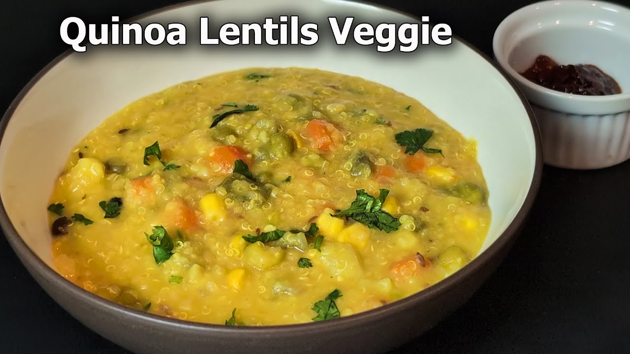 One-Pot Quinoa & Lentil Veggie - Healthy Lunch/Dinner Recipe