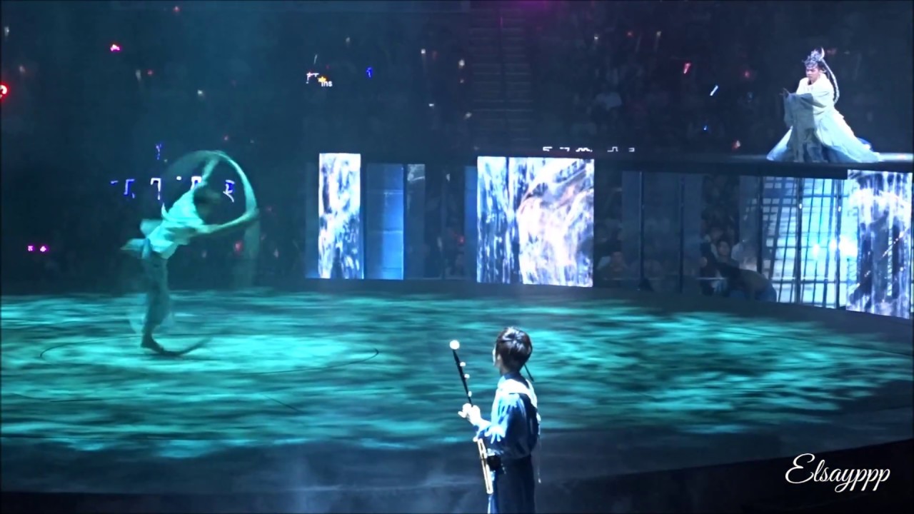 張敬軒 ~《井  》 《大環 + 舞蹈表演 + 尺八 + 二胡 》《高清》(第5場)《Hinsideout 張敬軒演唱會2018》(2018.06.18)