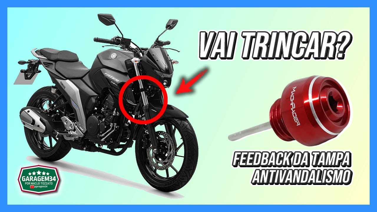 ACESSÓRIO PODE TRINCAR QUADRO DA FZ25? FEEDBACK DA TAMPA ANTIVANDALISMO!