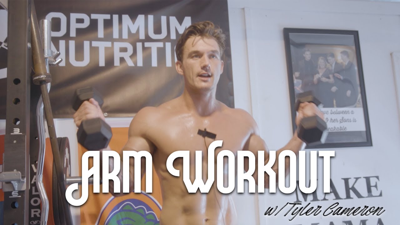 CRAZY ARM WORKOUT with Phil Fit (I COULDN'T MOVE) | Tyler Cameron Workouts