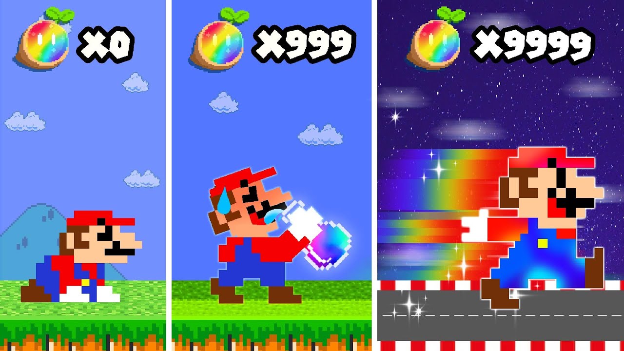 Mario Wonder but Mario Wonder but Every Seed make Mario FASTER | 2TB STORY GAME