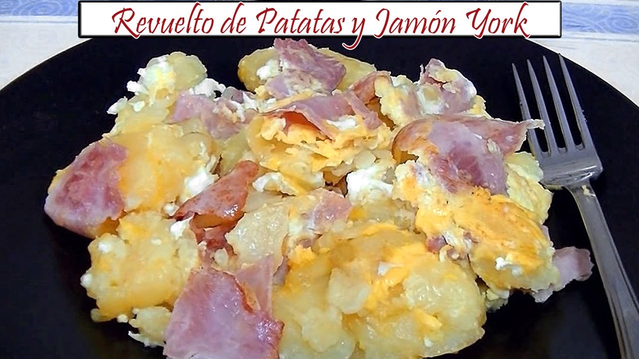 Revuelto de Patatas y Jamón York | Receta de Cocina en Familia