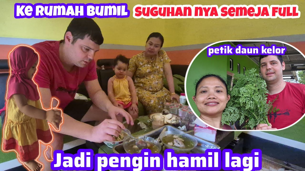 KE RUMAH BUMIL @noeraghniavlog LANJUT PETIK DAUN KELOR