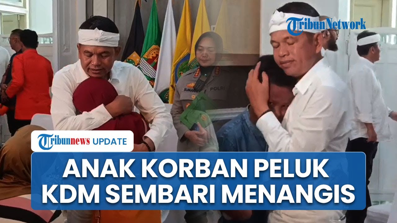 Tangis Pecah saat Dedi Mulyadi Temui Anak-anak Korban Longsor Gunung Kuda, Beri Santunan Rp 50 Juta