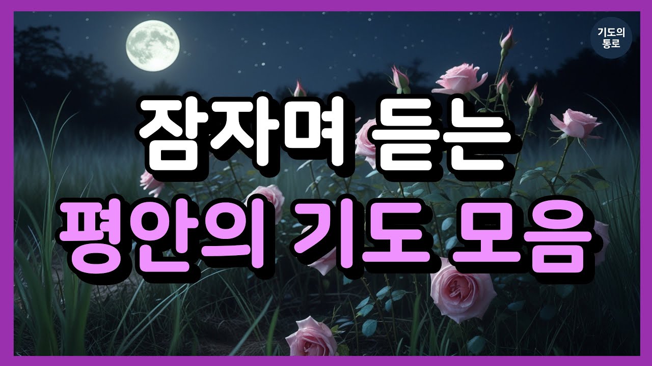 잠자며 듣는 평안의 기도 모음(중간광고없음)ㅣ잠들기 전 기도 ㅣ잠자며 듣는 기도 ㅣ하루를 마무리하는 기도ㅣ수면기도 ㅣ밤기도