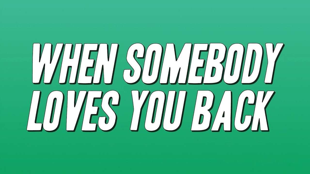 Teddy Pendergrass - When Somebody Loves You Back (Lyrics)